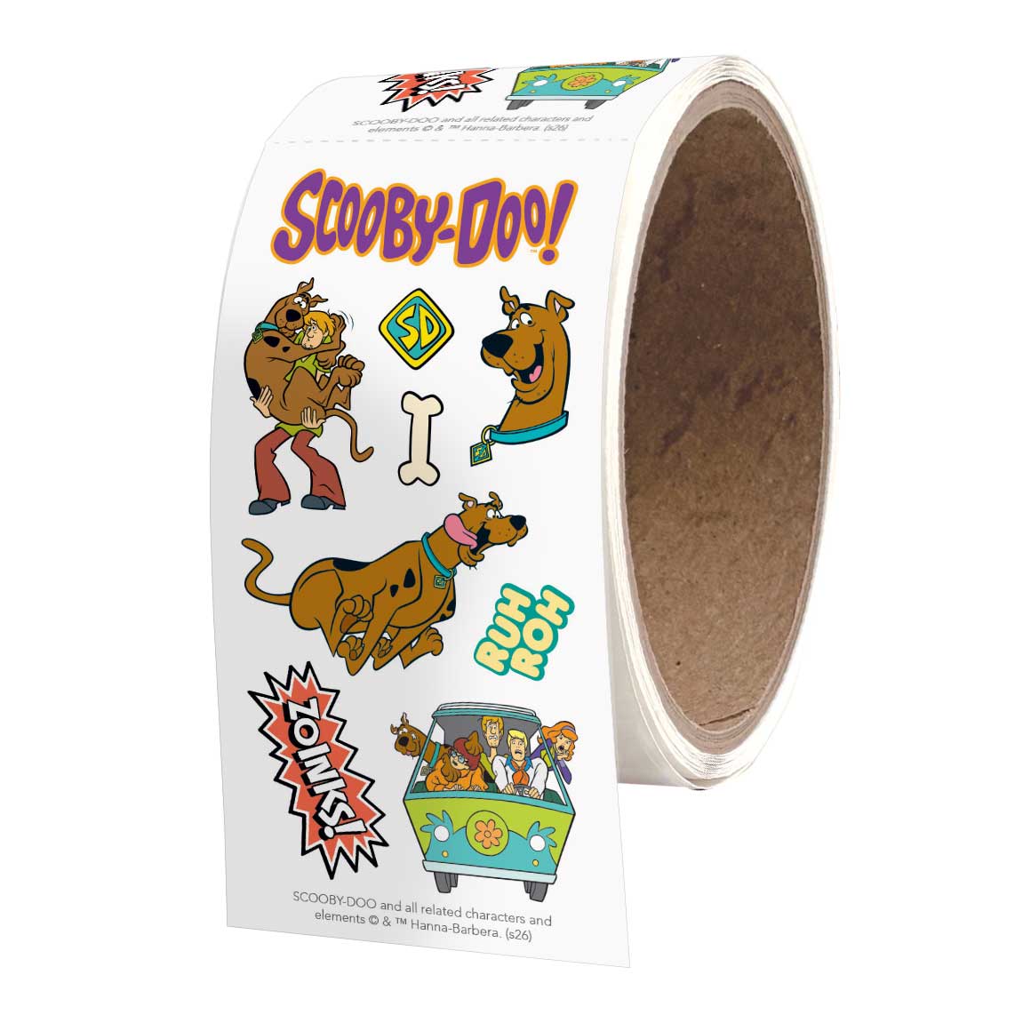 Scooby Doo 2x4 Sticker Sheet
