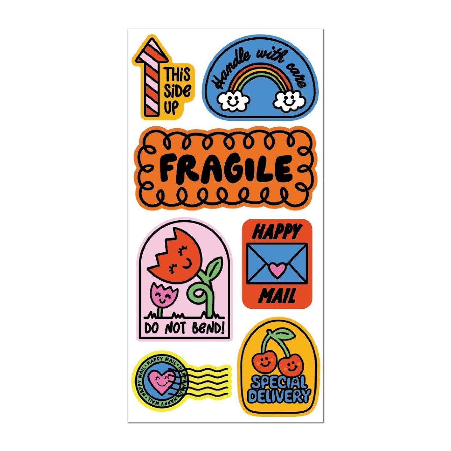 Handle With Care Sticker On The Roll