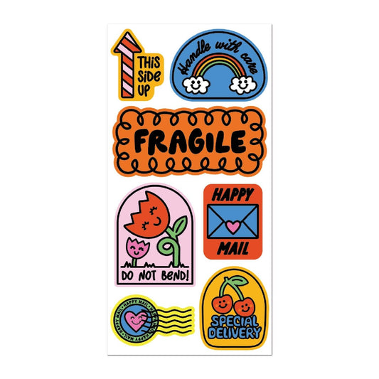 Handle With Care Sticker On The Roll