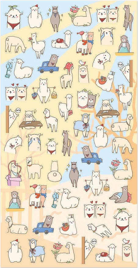 Nekoni Llama Stickers