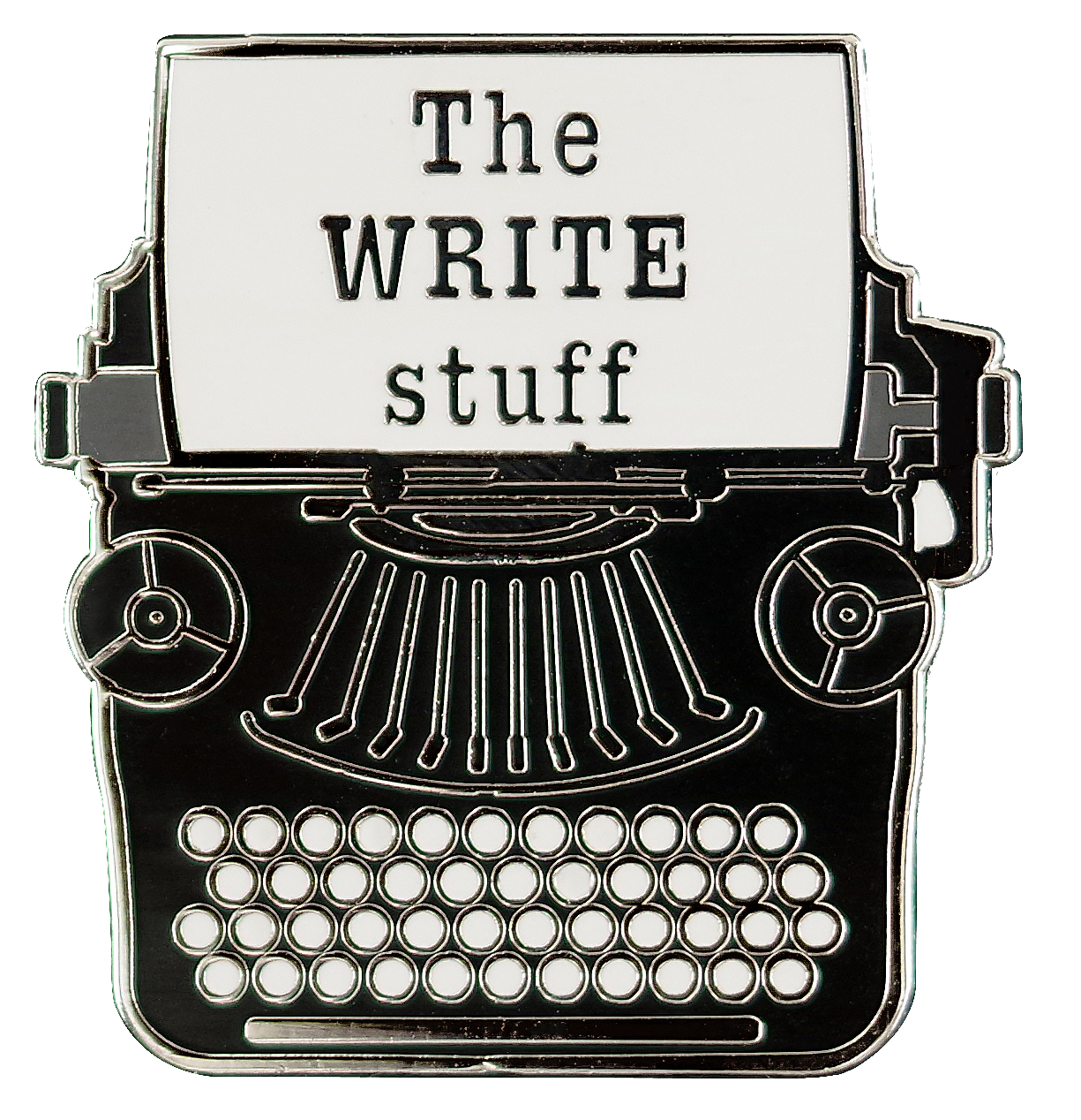 Typewriter Enamel Pin