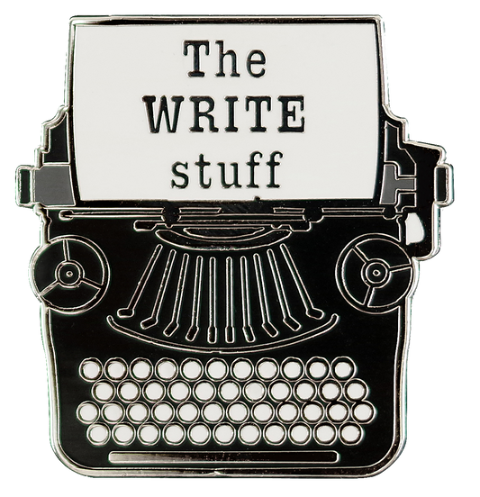 Typewriter Enamel Pin