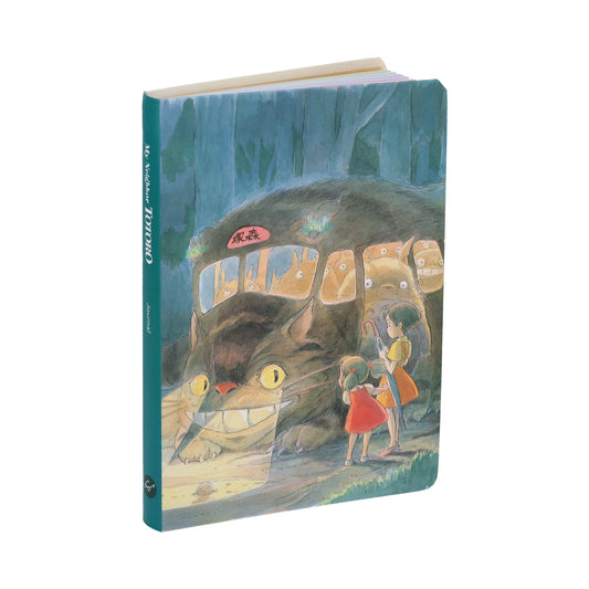 Paperback journal featuring Totoro and cat bus scene on teal cover