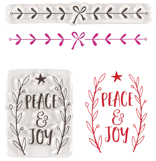 Christmas Clear Silicone Stamp Set