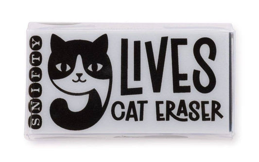 9 LIVES CAT ERASER