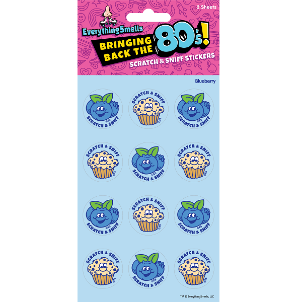 Blueberry EverythingSmells Scratch & Sniff Stickers