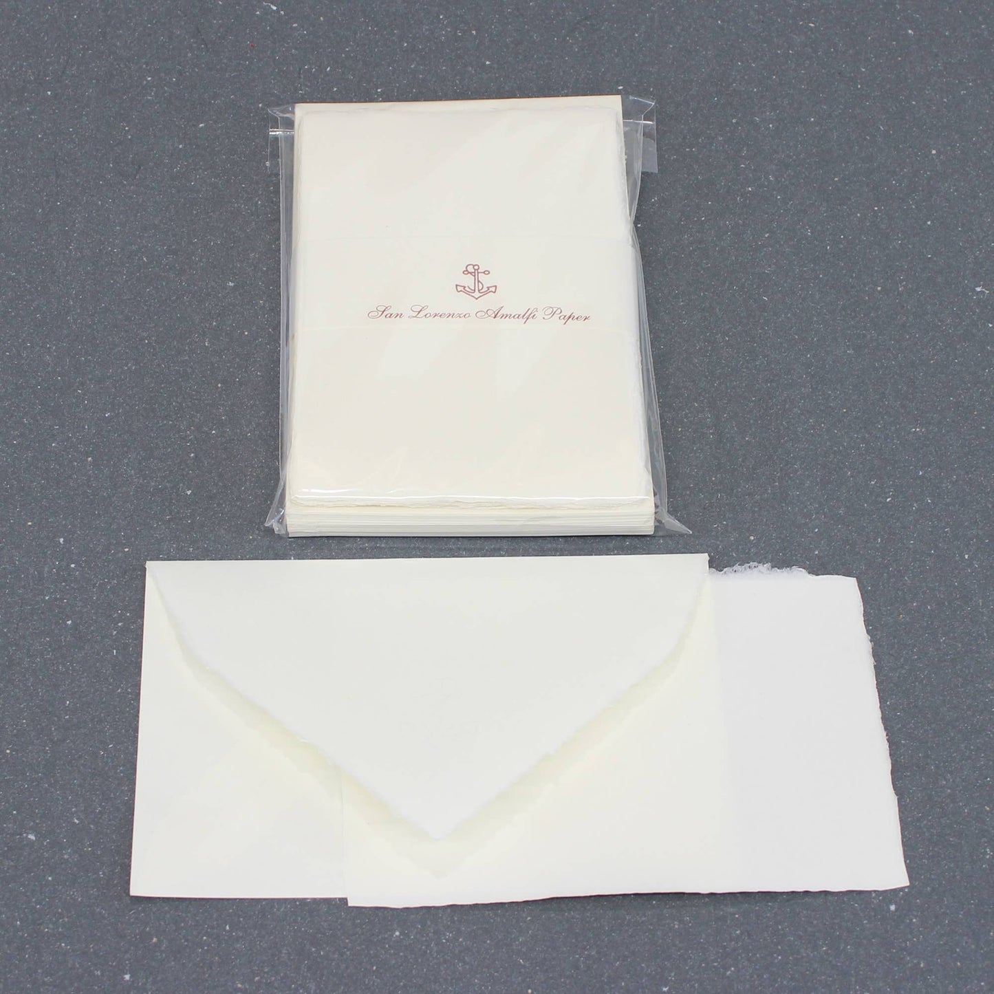 Amalfi Deckled Edge Fold Over Cards, Italian Handmade Paper