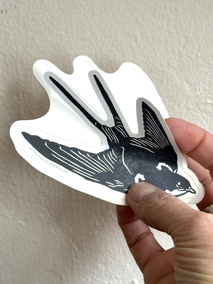 Barn Swallow STICKER (left side)