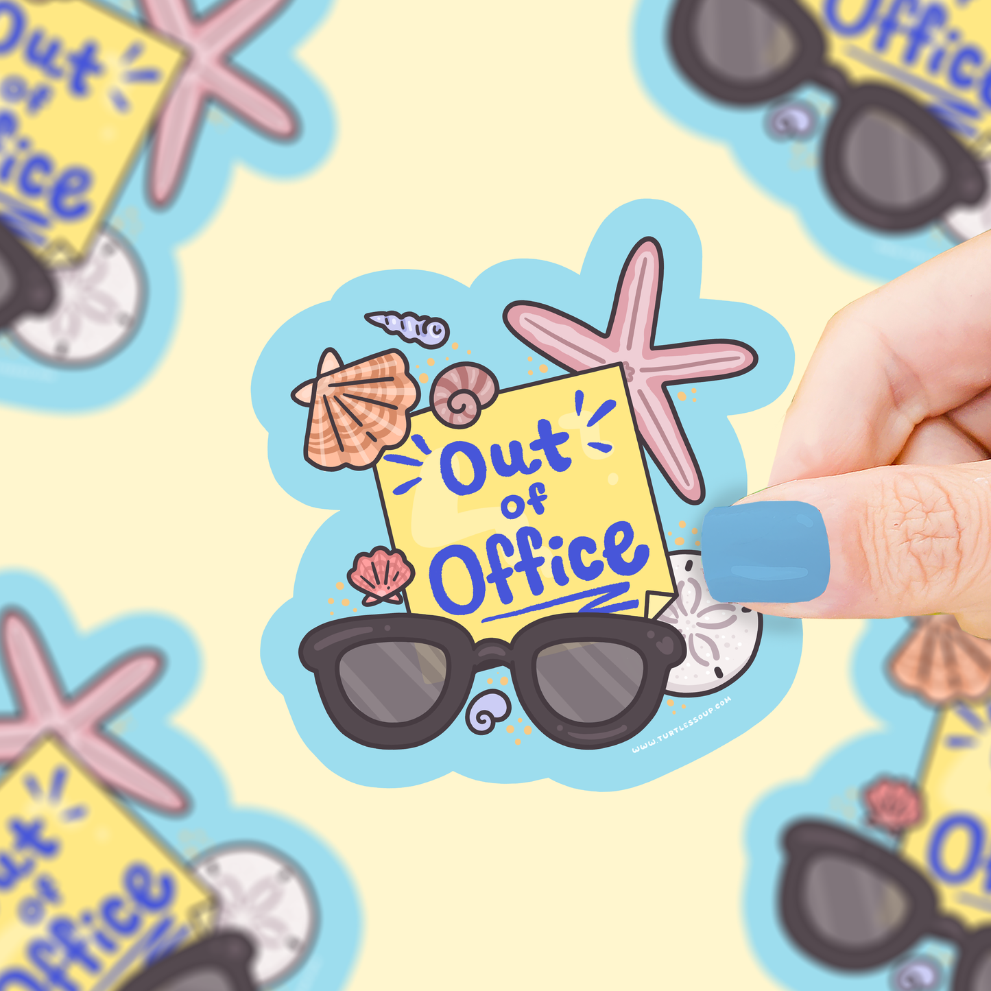 Out Of Office | Vacation | Travel | Holiday | Vinyl Sticker