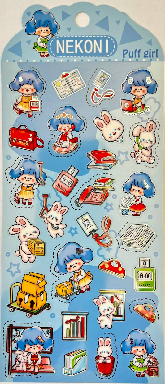 WORK TIME STICKERS