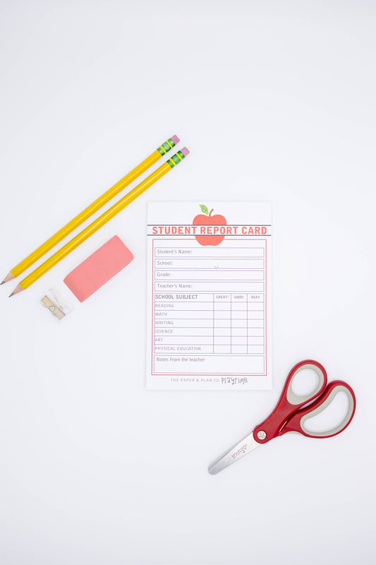 Kids Playtime Pad® Student Report Card