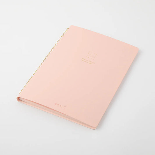 MIDORI - RING NOTEBOOK A5 COLOR DOT GRID PINK