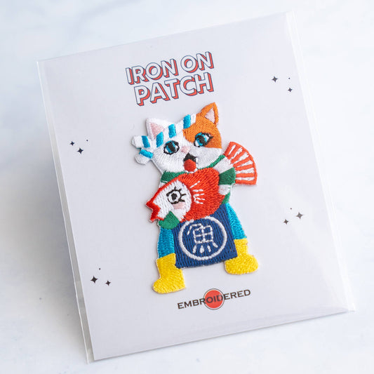 Cute Cat character Patches - Iron on Patch