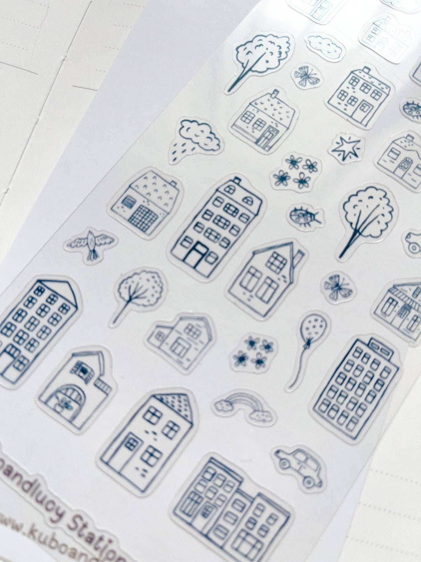 Kuboandlucy Stationery Co | Doodle Houses Sticker Sheet