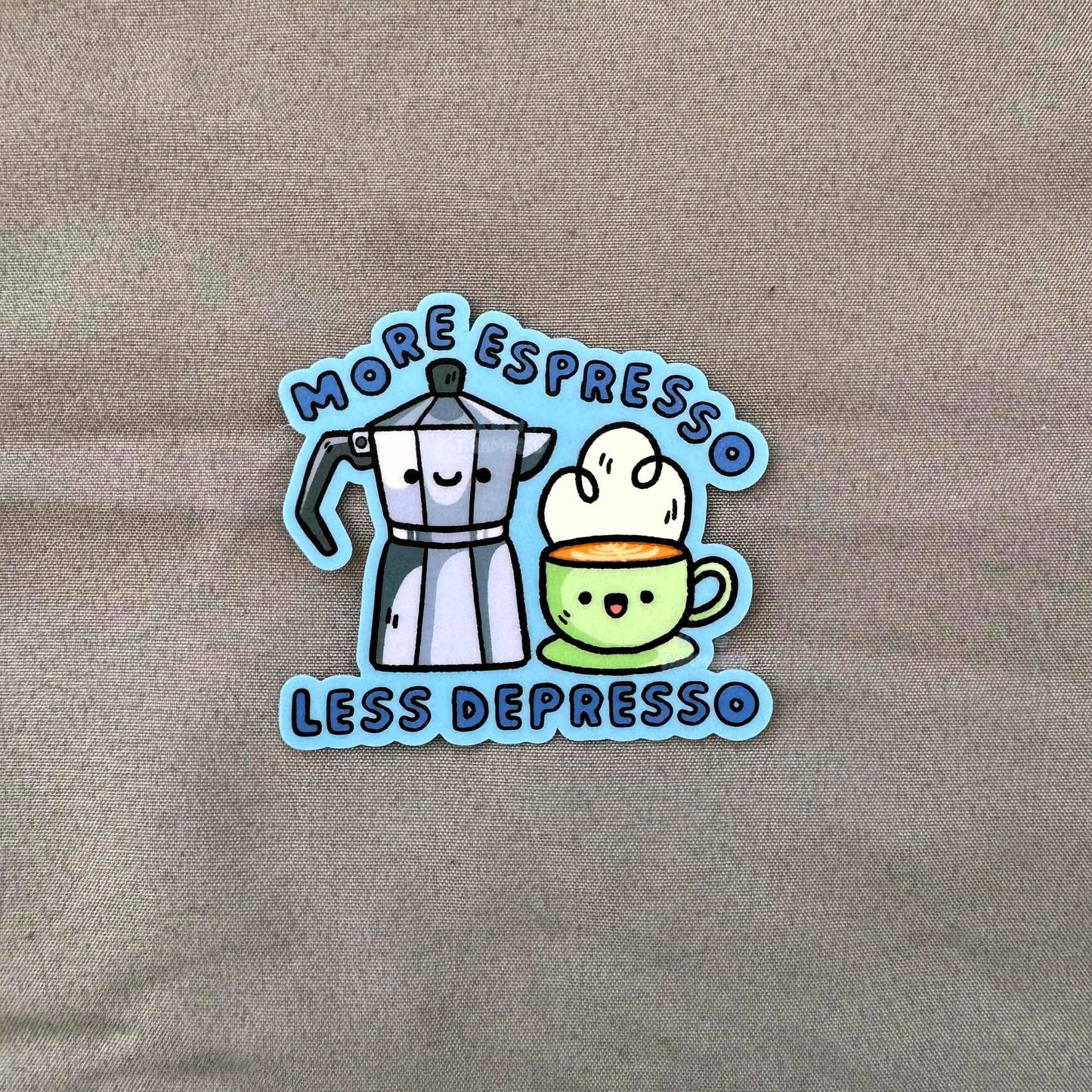 More Espresso Less Depresso Matte Sticker