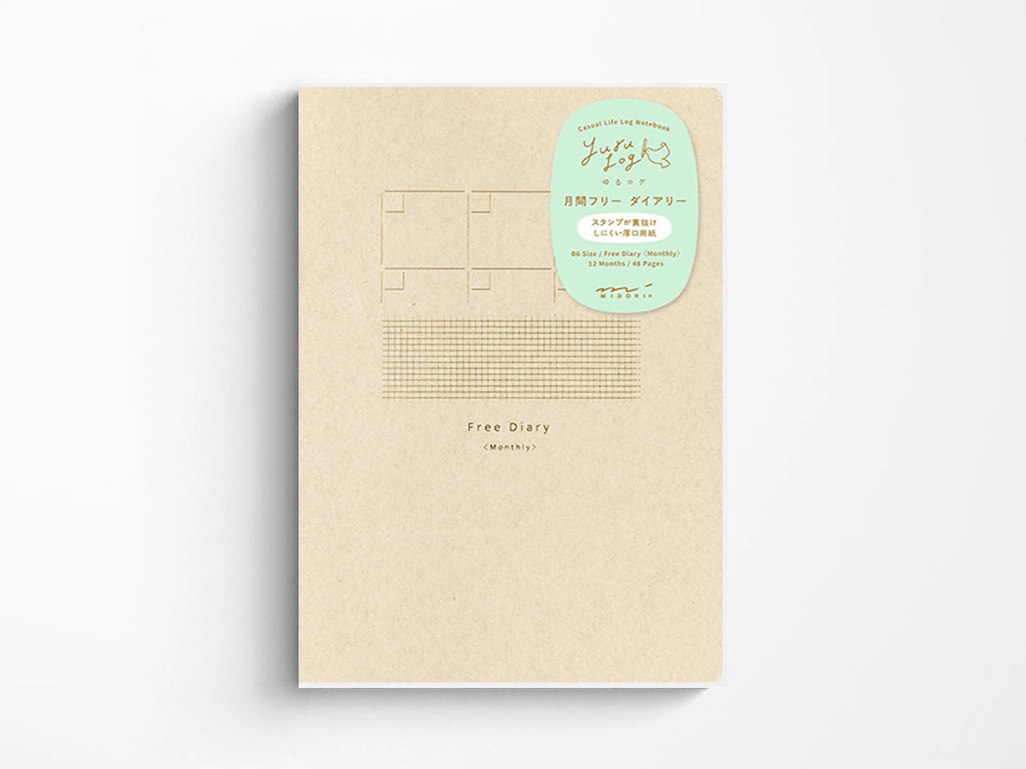 YURU LOG NOTEBOOK B6 FREE DIARY MONTHLY