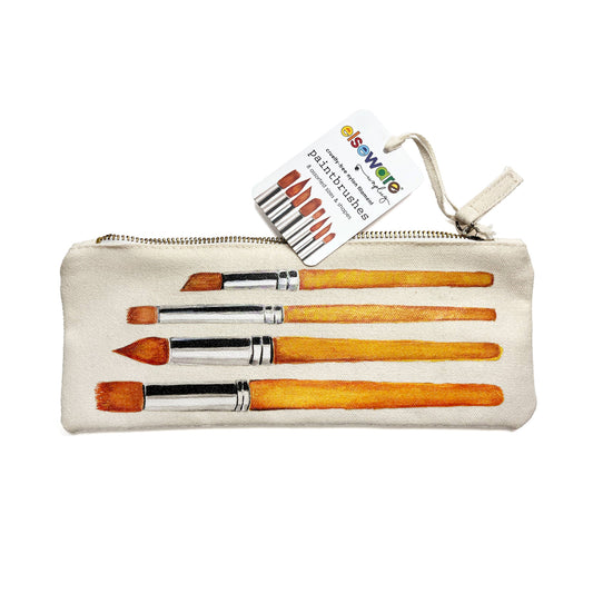 Paintbrush Set - Nylon Filament in Canvas Bag - 8 Assorted