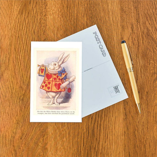 Postcard KF-755 Alice in Wonderland, White Rabbit
