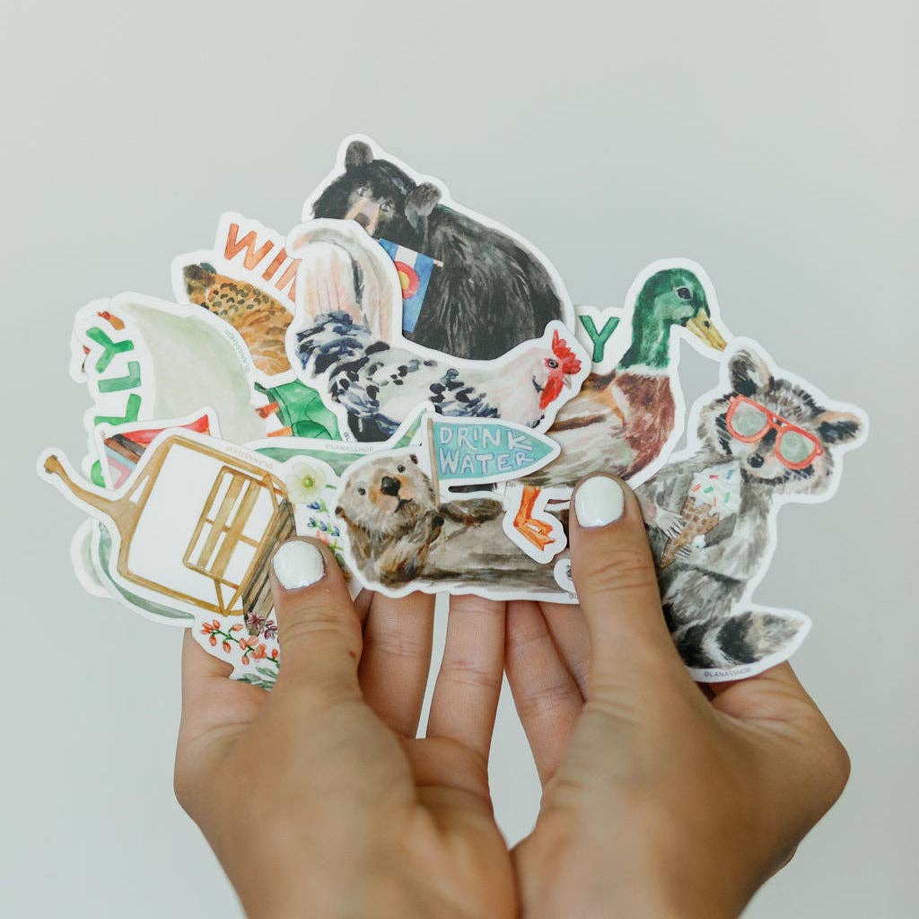Patchwork Heart Sticker