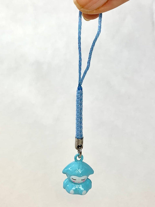 Blue Sheep Bell Keychain