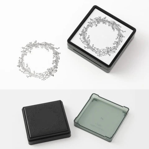 PAINTABLE STAMP PRE-INKED WREATH