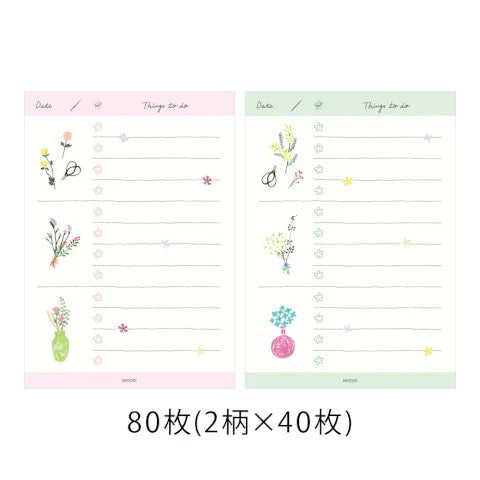 TO DO MEMO PAD DRIED FLOWER