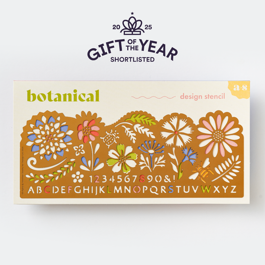 Botanical Design Stencil, Crafts & Journaling