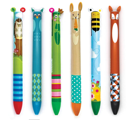 TWICE AS NICE WOODLAND 2 COLOR CLICK PEN - Rabbit