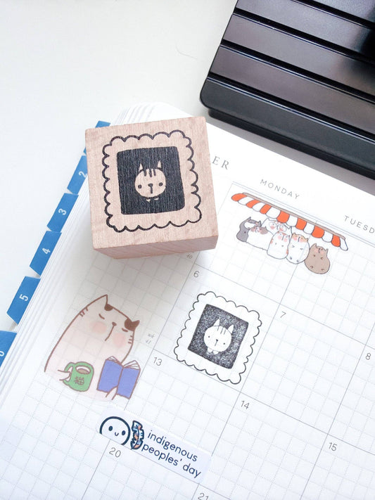 Kuboandlucy x Dana ate Oatmeal | Kubo and Lucy Wooden Rubber Stamp