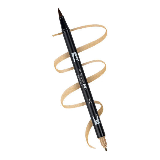 Dual Brush Pen 6-Pack Set (Coffee)
