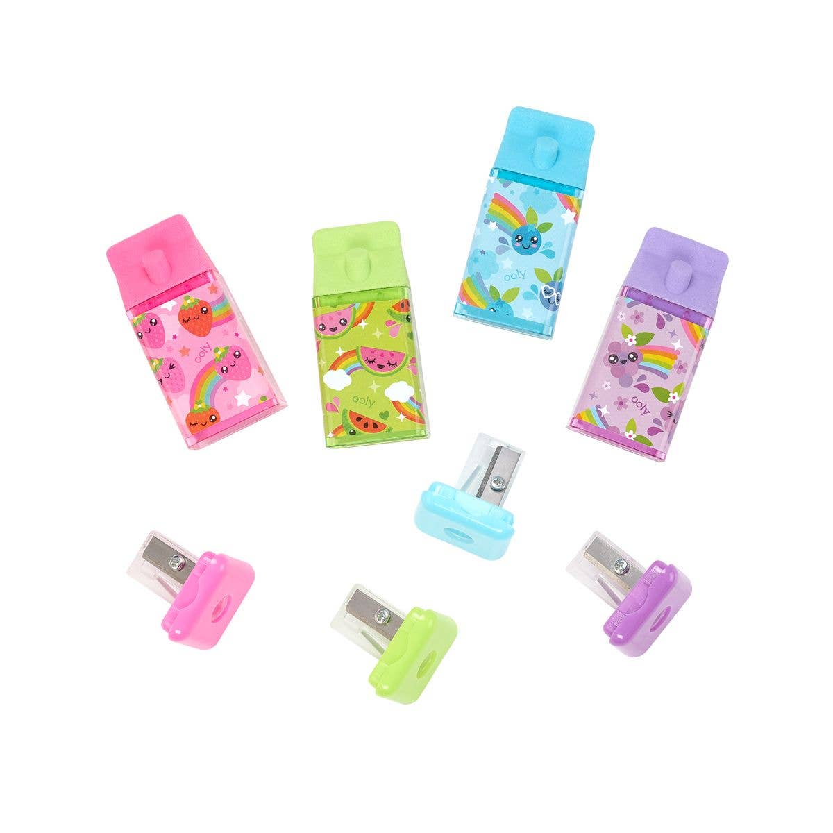 Lil' Juicy Box: Scented Eraser + Sharpener (Purple)