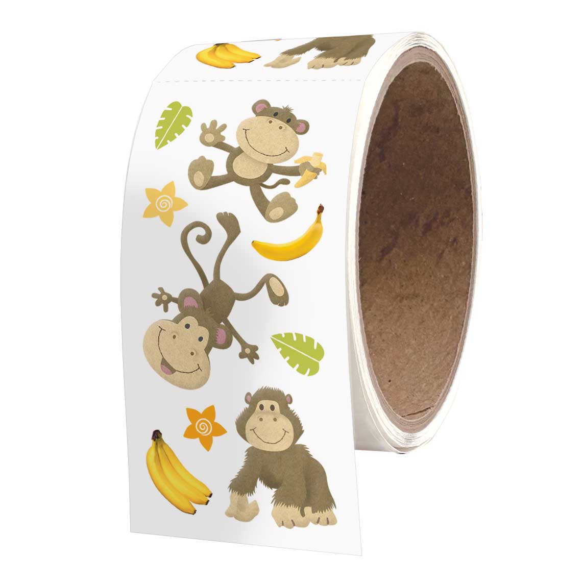 Little Monkey Decorative Stickers - ROLL OF 50 MODULES