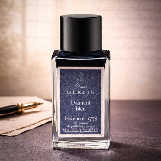 NEW! Herbin 1798 Anniversary Inks w/ Silver Shimmer - 15ml