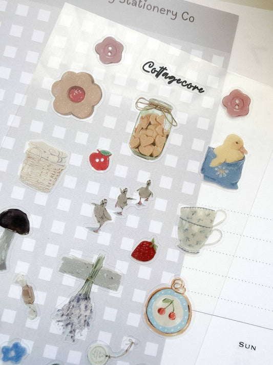 Kuboandlucy Stationery Co | Cottagecore Sticker Sheet