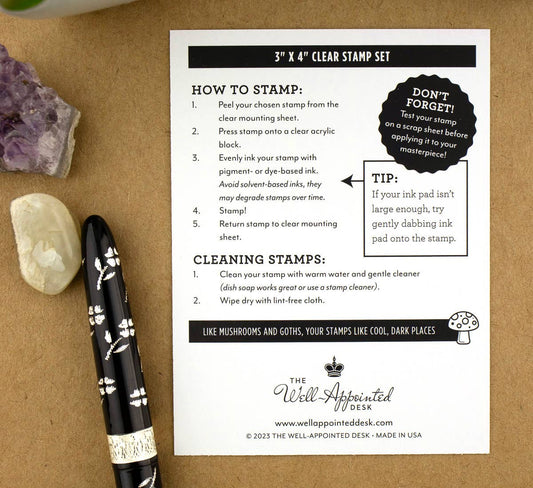 "The Unfamiliars" - 3"x4" Clear Stamp Set (6 stamp designs)