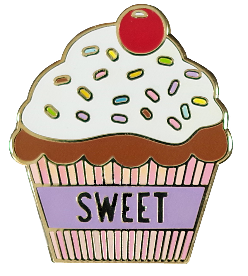 Sweet Cupcake Enamel Pin