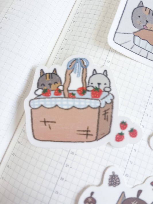 Kuboandlucy x Dana Ate Oatmeal Four Seasons Vinyl Die Cut Sticker