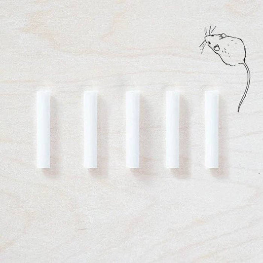 Set of five white ink reservoirs