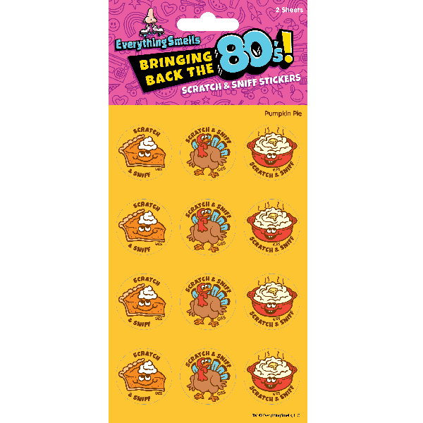 Pumpkin Pie EverythingSmells Scratch & Sniff Stickers