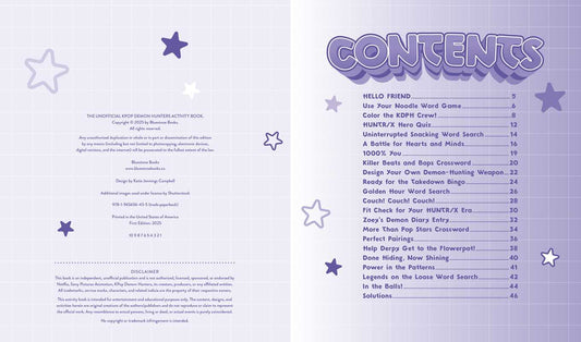 Unofficial KPop Demon Hunters Activity Book by Lila Violet