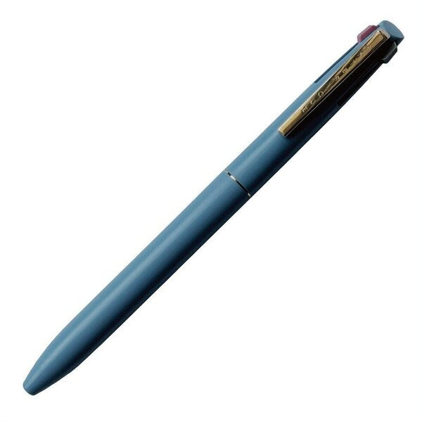 Anterique 3 color ballpoint pen, blue barrel with gold accents and black tip