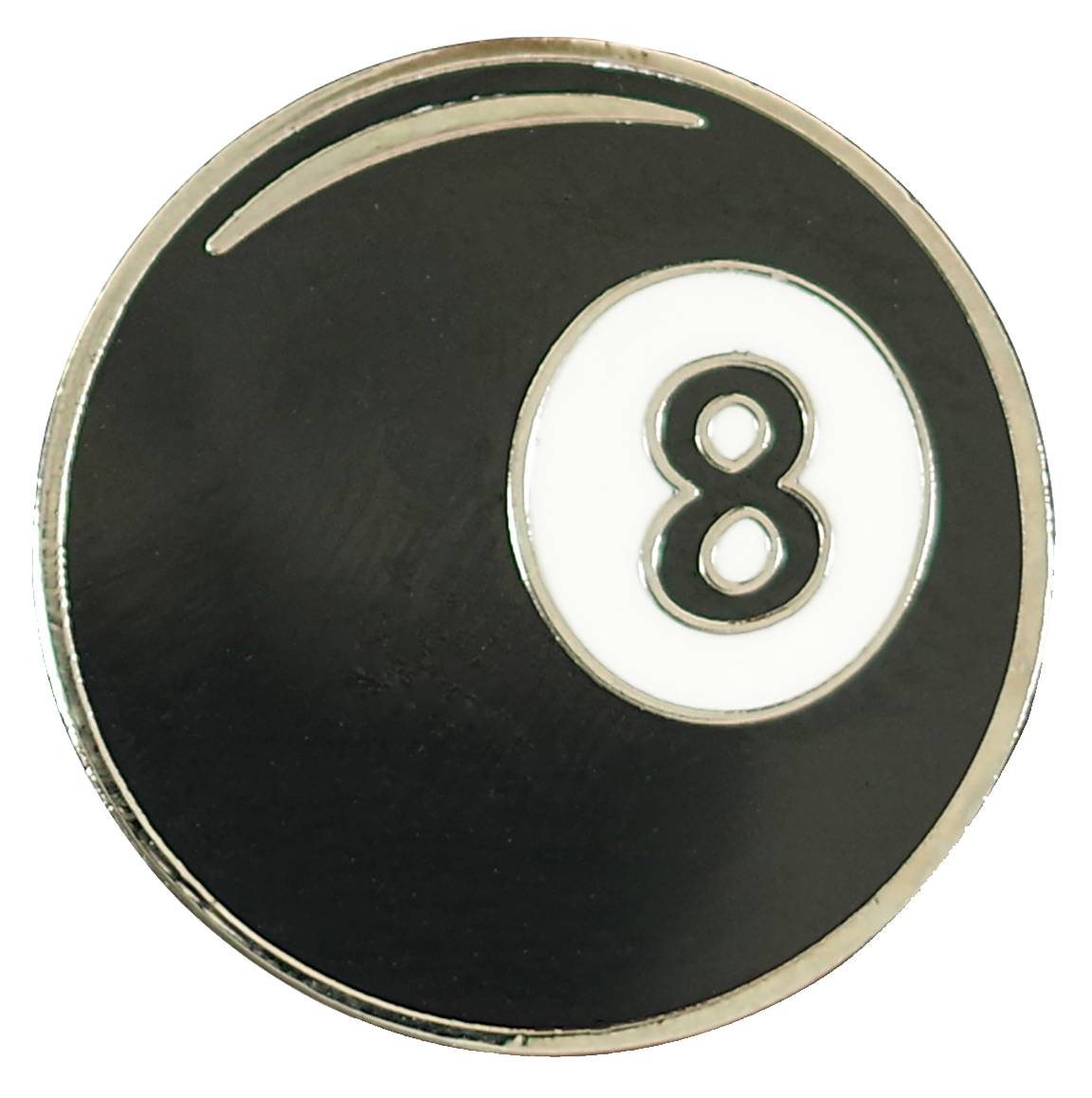 8 Ball Enamel Pin