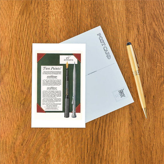 Postcard LT-252 Fountain Pen and Pencil Advertisement