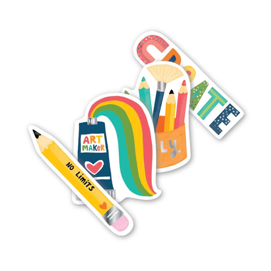 Stickiville: Vinyl Stickers - Art Maker (Set of 4)