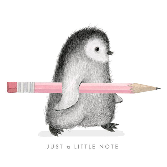 6 Pack Fuzzy Penguin Note