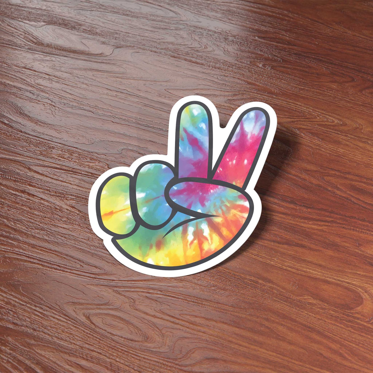 Tie Dye Peace Sign Sticker