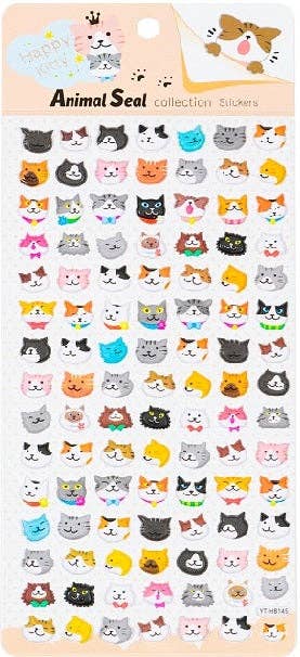 Cats Puffy Stickers