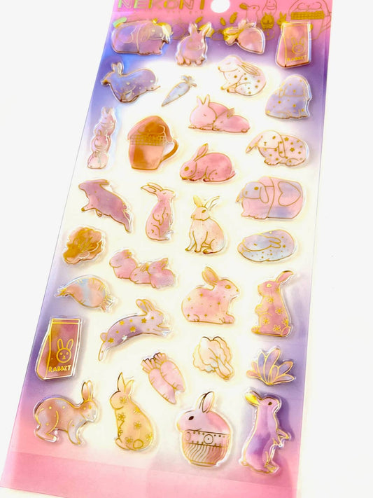 RABBIT CRYSTAL GEL STICKER