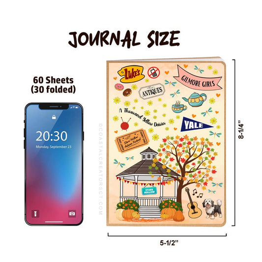 Gilmore Girls Autumn Journal + Luke's Magnetic Bookmark Set