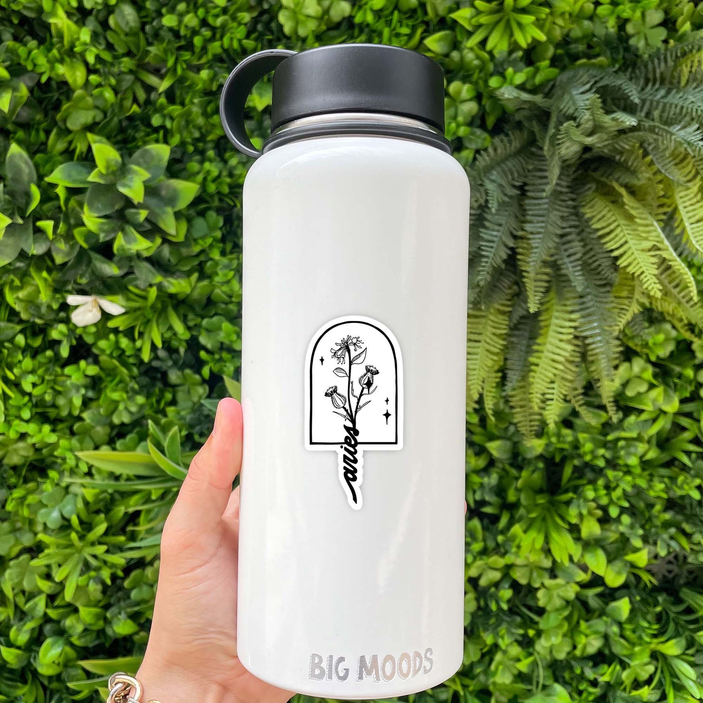 Aries Thistle & Honeysuckle Zodiac Sticker